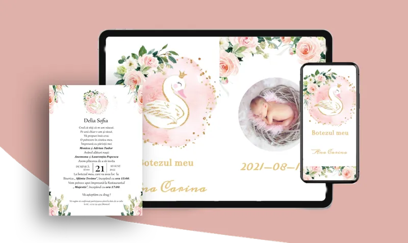 Invitații digitale pentru nunta ta